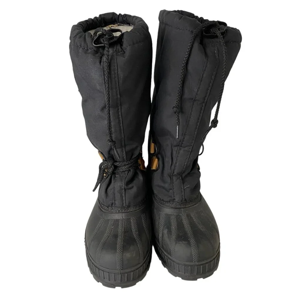 Sorel Adventure Outfitters Black Winter Snow Boots Women Size 6 Canada Insulated